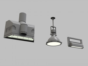 Sci fi lighting 8 3D 모델