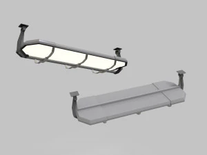 विज्ञान फाई प्रकाश व्यवस्था 8 3D मॉडल