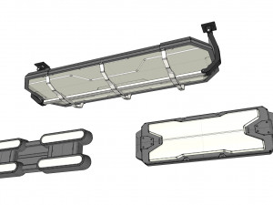 Sci fi lighting 8 3D 모델