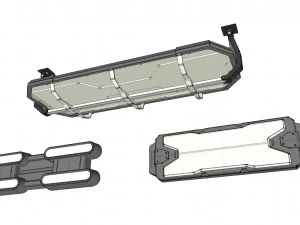 विज्ञान फाई प्रकाश व्यवस्था 8 3D मॉडल