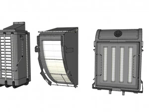 विज्ञान फाई प्रकाश व्यवस्था 8 3D मॉडल