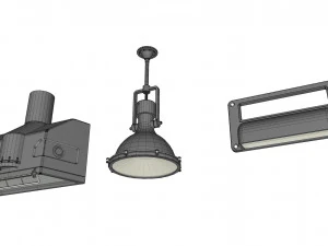 विज्ञान फाई प्रकाश व्यवस्था 8 3D मॉडल