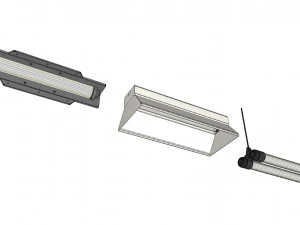 विज्ञान फाई प्रकाश व्यवस्था 8 3D मॉडल