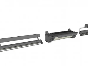 विज्ञान फाई प्रकाश व्यवस्था 8 3D मॉडल