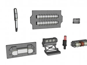 विज्ञान फाई प्रकाश व्यवस्था 8 3D मॉडल