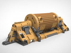 Sci fi Small modular reactor 3D मॉडल