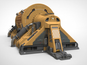 Sci fi Small modular reactor 3D मॉडल