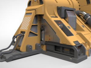 Sci fi Small modular reactor 3D मॉडल