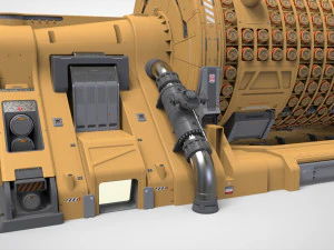 Fantascienza Piccolo reattore modulare Modello 3D