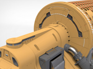 Sci fi Small modular reactor 3D मॉडल