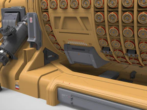 Fantascienza Piccolo reattore modulare Modello 3D