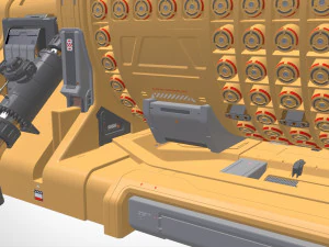 Fantascienza Piccolo reattore modulare Modello 3D