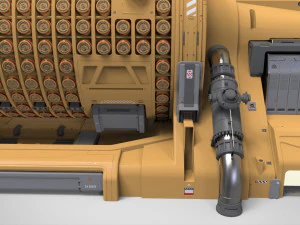 Fantascienza Piccolo reattore modulare Modello 3D