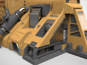 Fantascienza Piccolo reattore modulare Modello 3D