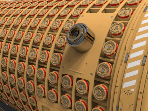 Fantascienza Piccolo reattore modulare Modello 3D