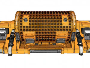 Fantascienza Piccolo reattore modulare Modello 3D