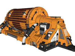 Fantascienza Piccolo reattore modulare Modello 3D