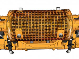 Fantascienza Piccolo reattore modulare Modello 3D