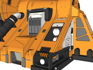 Fantascienza Piccolo reattore modulare Modello 3D