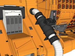 Fantascienza Piccolo reattore modulare Modello 3D