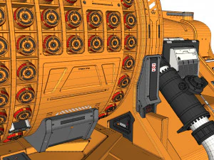 Fantascienza Piccolo reattore modulare Modello 3D