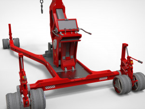 Sci fi lifting and loading equipment 3D Model