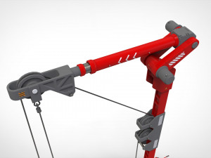 Sci fi lifting and loading equipment 3D Model