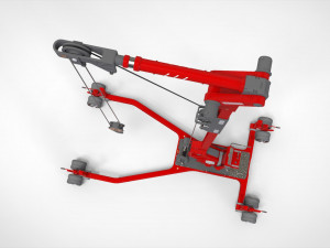 Sci fi lifting and loading equipment 3D Model