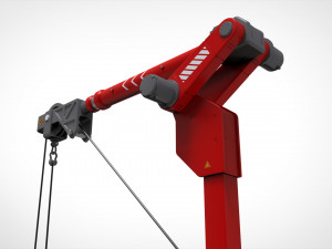 Sci fi lifting and loading equipment 3D Model