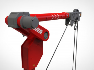 Sci fi lifting and loading equipment 3D Model