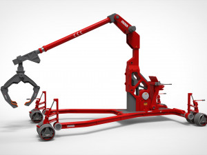 Sci fi lifting and loading equipment 3D Model