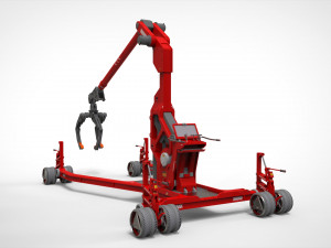 Sci fi lifting and loading equipment 3D Model