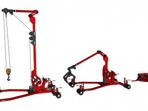Sci fi lifting and loading equipment 3D Model