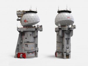 Sci fi observation post 3D Модель