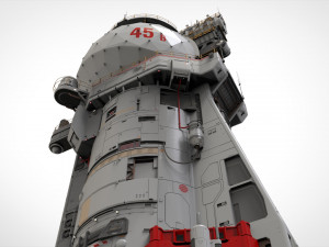 Sci fi observation post 3D Модель