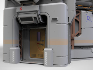 Sci fi observation post 3D Модель