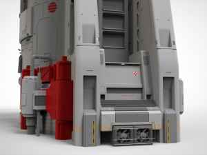 Sci fi observation post 3D Модель
