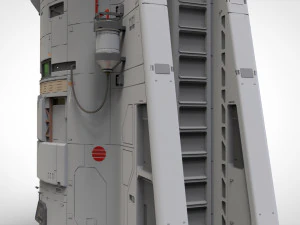 Sci fi observation post 3D Model