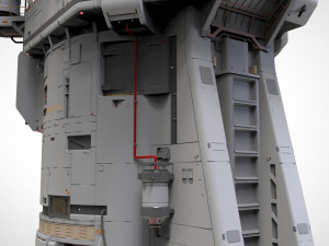 Sci fi observation post 3D Модель