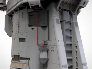 Sci fi observation post 3D Model