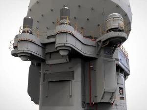 Sci fi observation post 3D Model