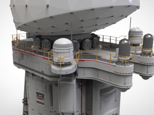 Sci fi observation post 3D Модель