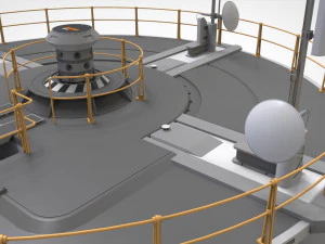 Sci fi observation post 3D Model