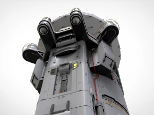 Sci fi observation post 3D Model