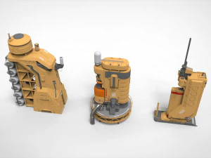 Environnement modulaire de science-fiction 18 Modèle 3D