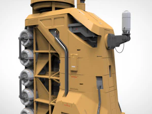 Environnement modulaire de science-fiction 18 Modèle 3D