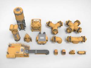 Sci fi props 5 3D Модель