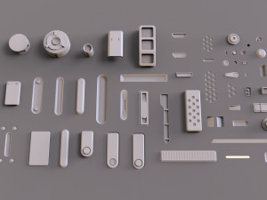Sci fi trim sheets 1 3D-Modell