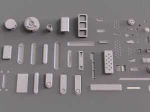 Sci fi trim sheets 1 3D Model