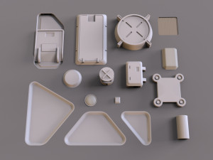 Sci fi trim sheets 1 3D-Modell
